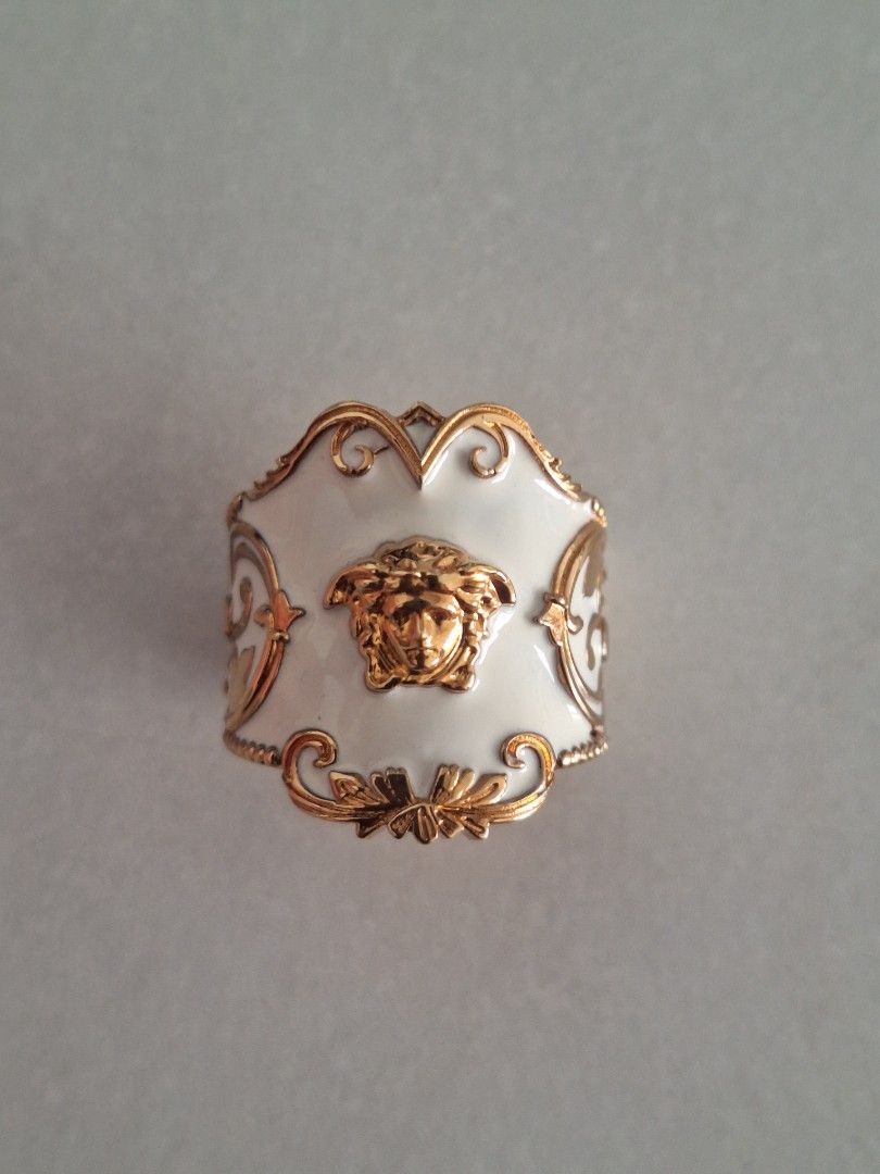 Versace enamel ring online