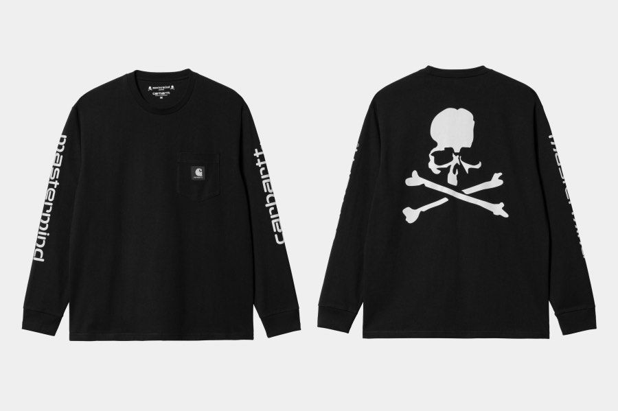 Carhartt x Mastermind Japan Long Sleeve Pocket Tee, Men's Fashion