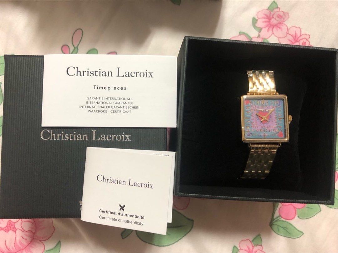 Christian Lacroix watch (Category: Luxury Watches) located in Manila. Submitted by bonets_boutique (Listing ID 1325100684, Image 2). Description: With Cert of Authenticity.