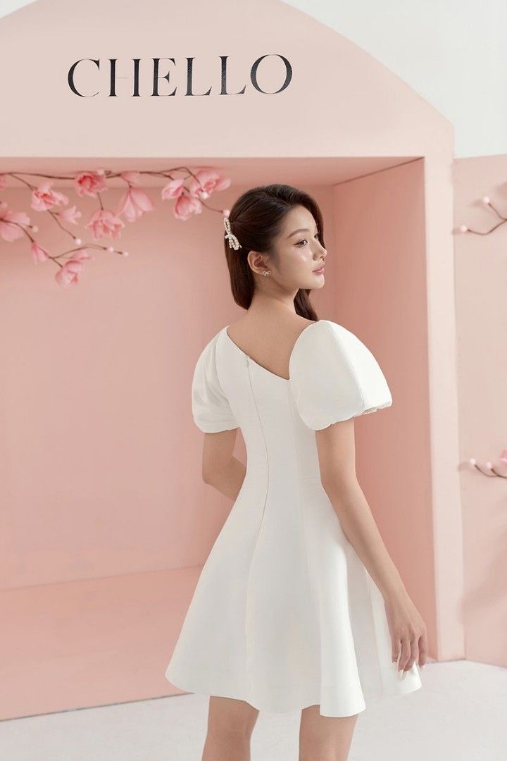 strapless open back dress Cleo