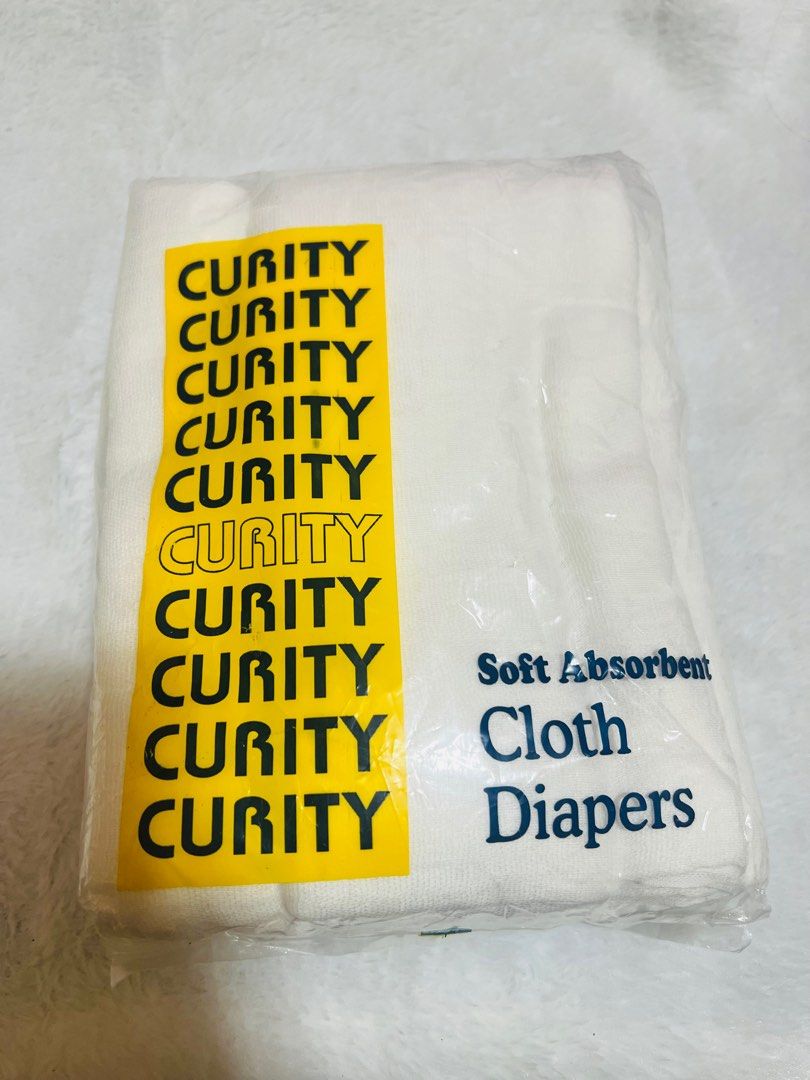 CLOTH DIAPER (Category: Other Baby Bathing & Changing Needs) located in Taguig. Submitted by secondoutlet (Listing ID 1324947252, Image 1). Description: CURITY CLOTH DIAPER 📌4 cloth diaper 📌brandnew 📌250.00.
