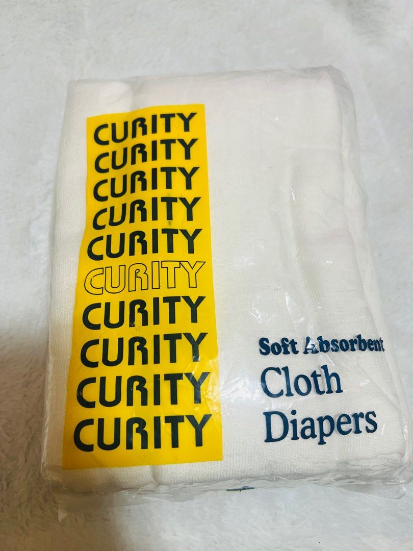 CLOTH DIAPER (Category: Other Baby Bathing & Changing Needs) located in Taguig. Submitted by secondoutlet (Listing ID 1324947252, Image 2). Description: CURITY CLOTH DIAPER 📌4 cloth diaper 📌brandnew 📌250.00.