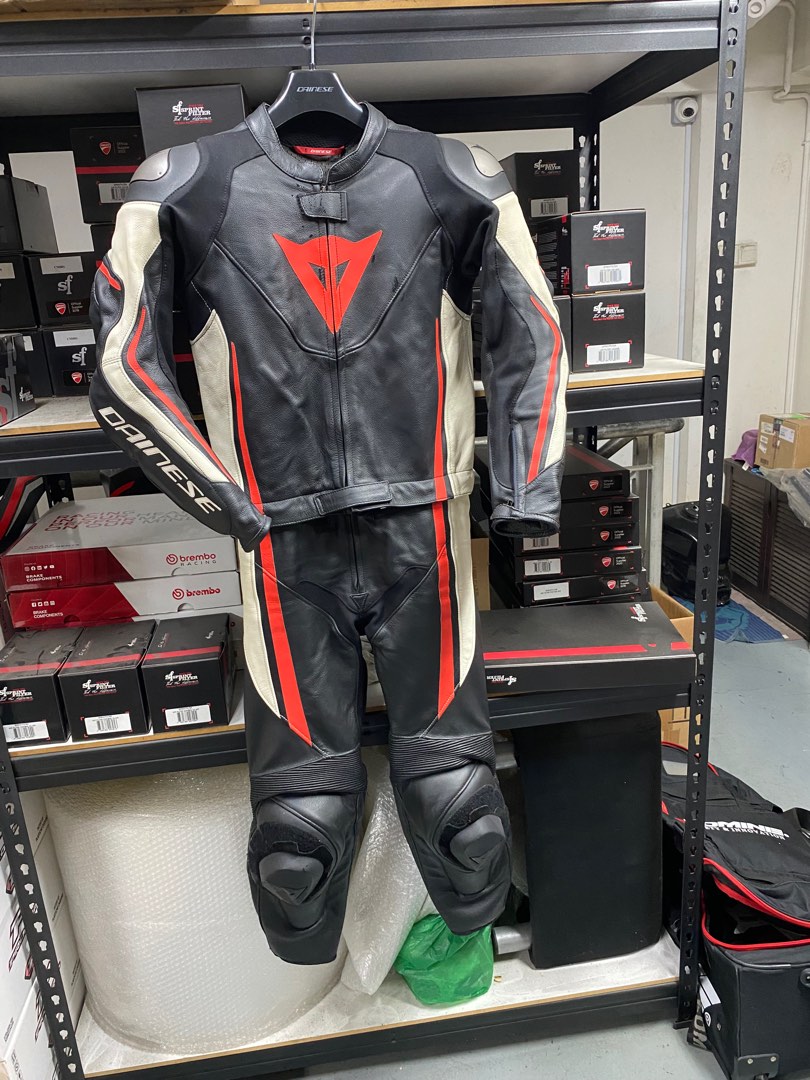 Dainese assen 2 piece suit size 44 Motorcycles Motorcycle Accessories on Carousell