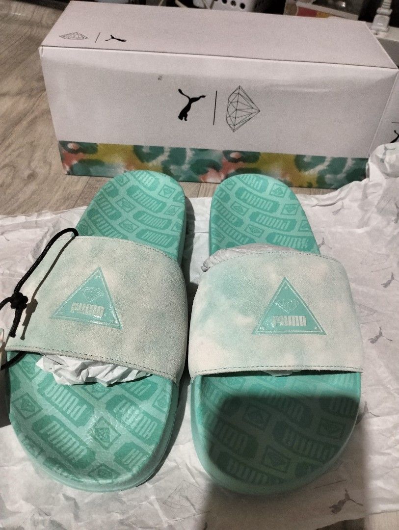 Diamond supply co x Puma Slides Men s Fashion Footwear Slippers Slides on Carousell