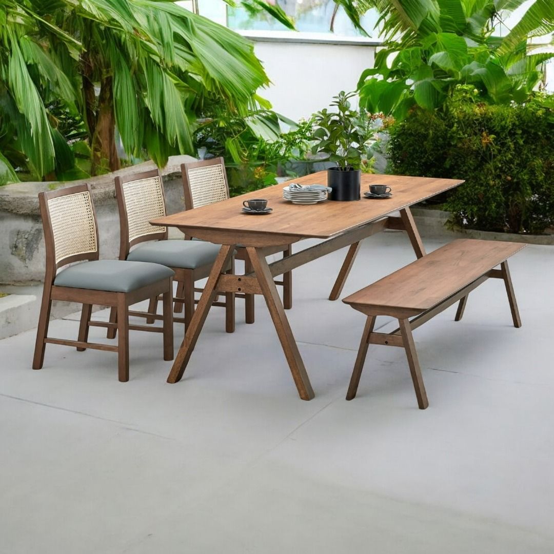 Elevate Your Dining Experience with a Bench Chair Set, Furniture & Home ...