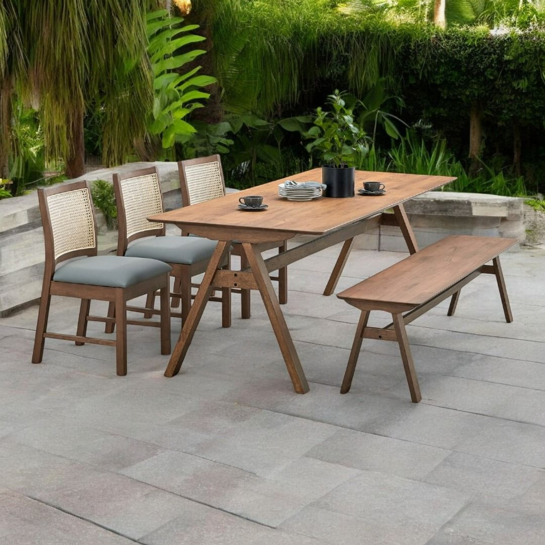 Elevate Your Dining Experience with a Bench Chair Set, Furniture & Home ...