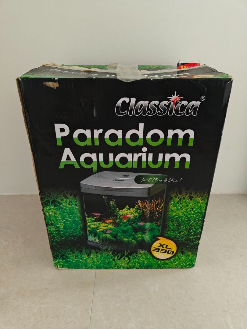 Fish Tank 1Ft Large Glass XL330 Classica Paradom Aquarium with Kintons