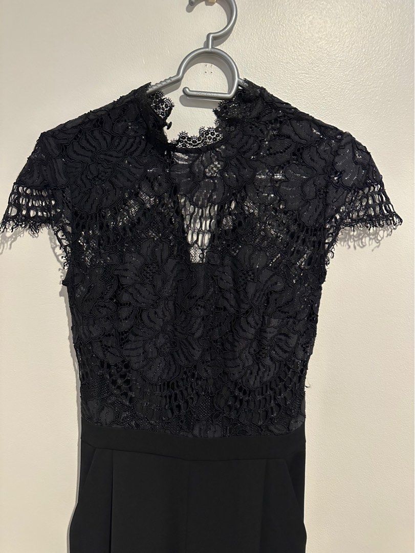 Leona lace wide leg jumpsuit discount