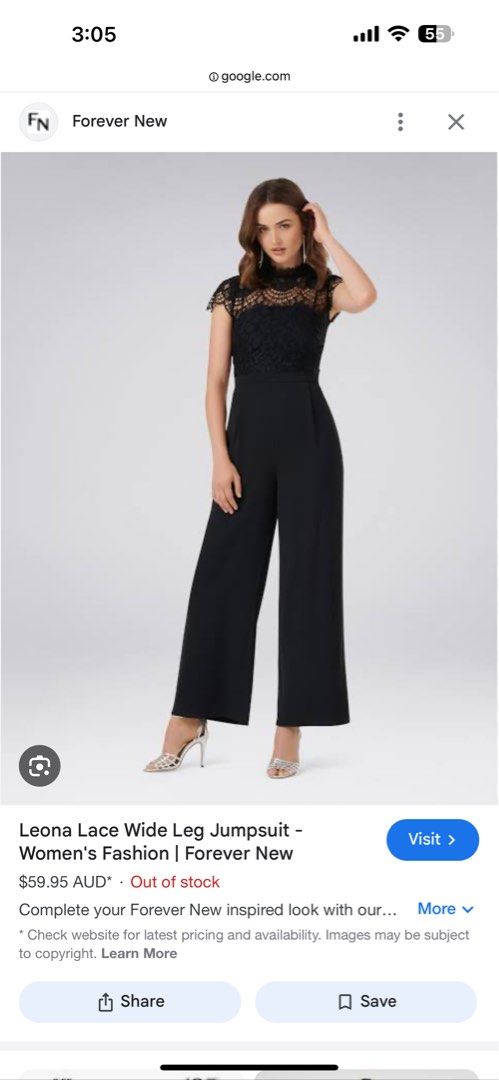 Leona lace wide leg jumpsuit clearance