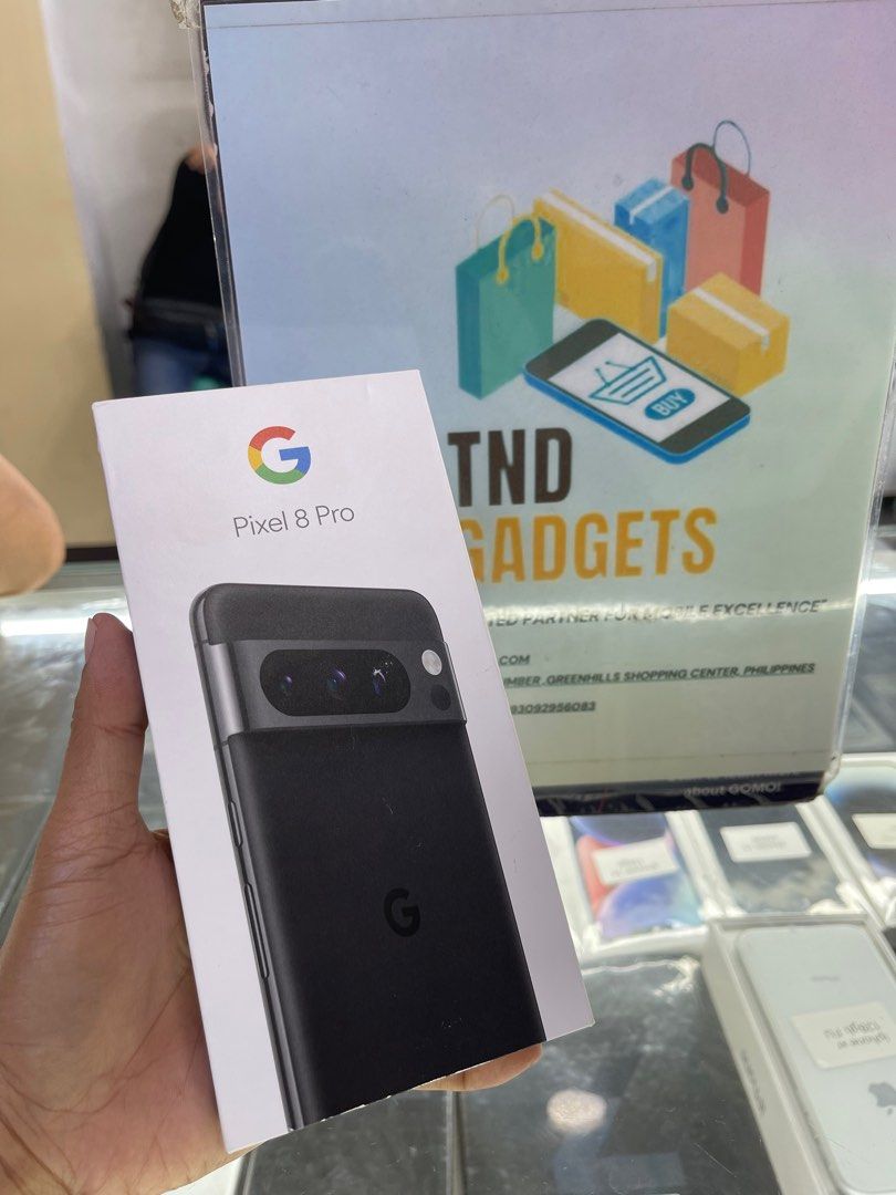 Google Pixel 8 Pro (Category: Google Pixel) located in Pasig City. Submitted by melissaomb01623 (Listing ID 1325019297, Image 2). Description: Google Pixel 8 Pro 12gb Ram 128gb Rom Brand new US variant 📌pick up store in greenhills shopping center 📌we do cod in metro manila and near provinces just add sf only 📌we ship nationwide via LBC 📌we accept swap/trade in 📌we accept credit card installment 📌we accept ggives 📌we accept billease install