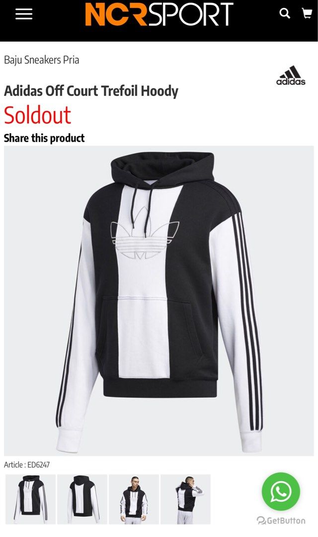 adidas off court pullover hoodie