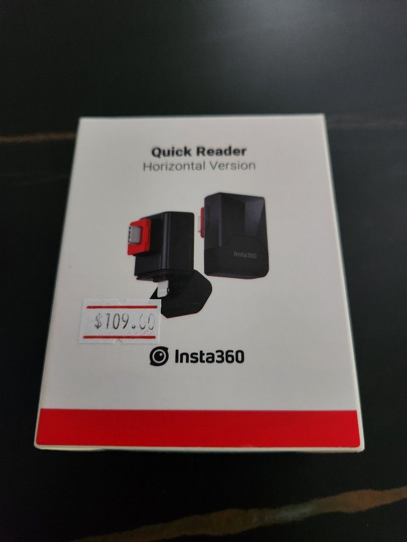 Insta360 quick reader (horizontal version) (Category: Other Gadgets) located in Singapore. Submitted by armree (Listing ID 1324983078, Image 1). Description: brand new. Just open n found out I bought the wrong one..