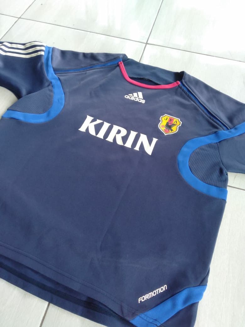 adidas 日本サッカー協会 KIRIN ジャージ　２XＬサイズ　非売品 Adidas JFA Soccer Jersey Kirin Football Blue Japan National Team
