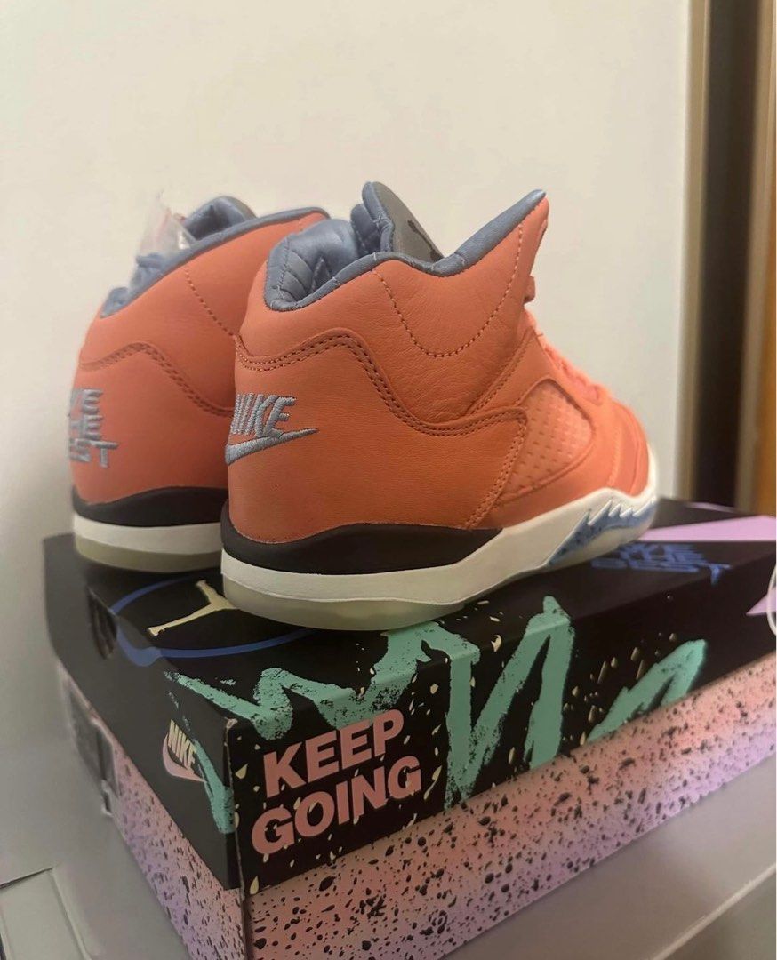 Jordan5 x Dj Khaled limited edition (Category: Sneakers) located in Buenavista. Submitted by evcaballer65267 (Listing ID 1324927105, Image 3). Description: The price of the DJ Khaled x Air Jordan 5 “We The Best” shoes in the Philippines can vary depending on the seller, the condition of the shoes, and their availability. On popular platforms like StockX and GOAT, prices for these shoes range from around PHP 15,000 to PHP 60,000 or more, depending