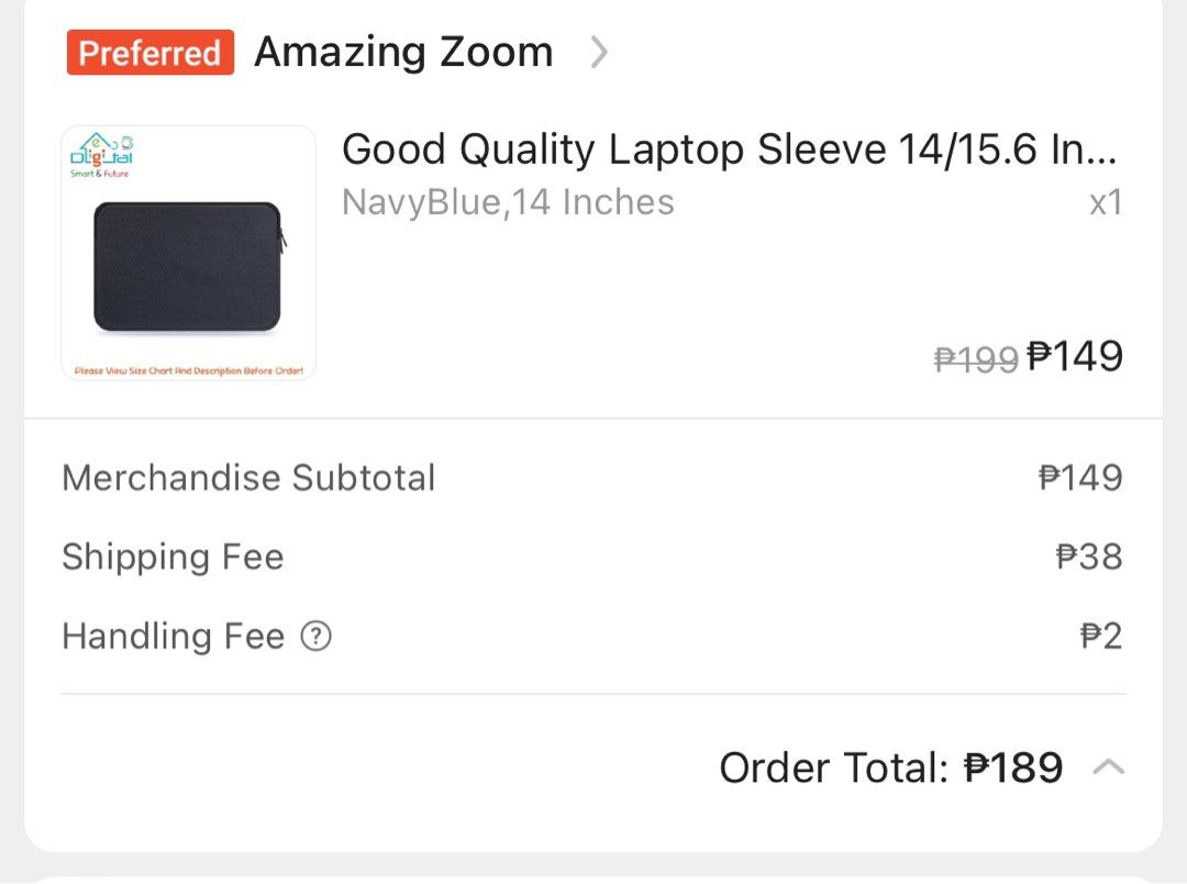 LAPTOP SLEEVE 14” in (Category: Laptop Bags & Sleeves) located in Marikina City. Submitted by kzells13 (Listing ID 1324377034, Image 2). Description: .