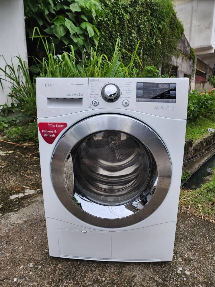 LG STEAM DRYER 8KG GOOD CONDITION, TV &amp; Home Appliances, Washing ...