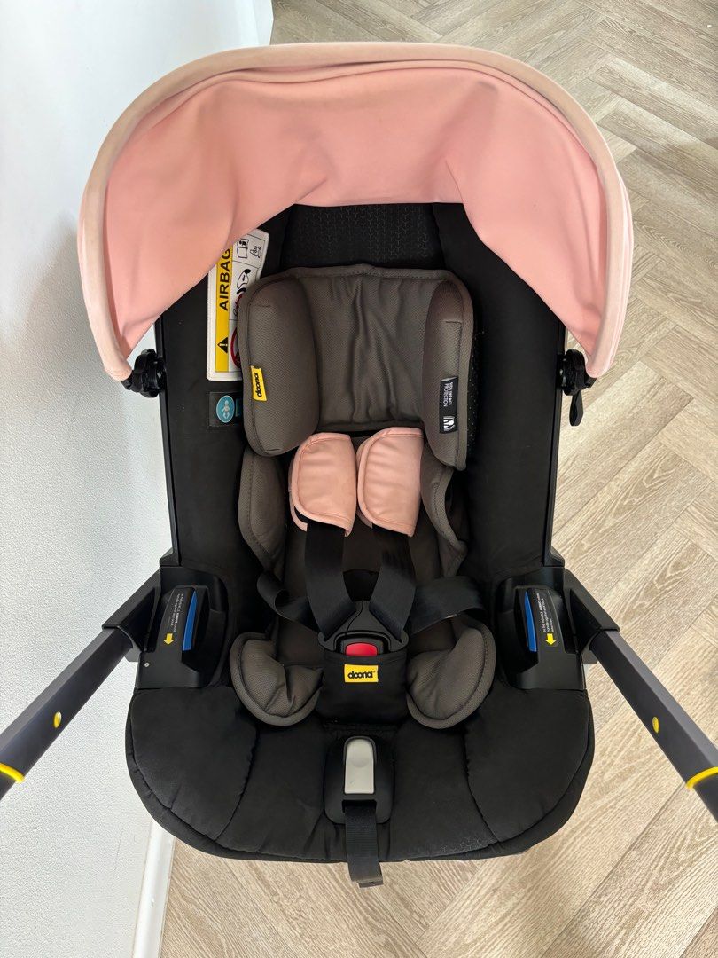 Like New Doona Stroller Car seat Blush Pink With Infant Insert New Handle Cover Babies Kids Going Out Strollers on Carousell