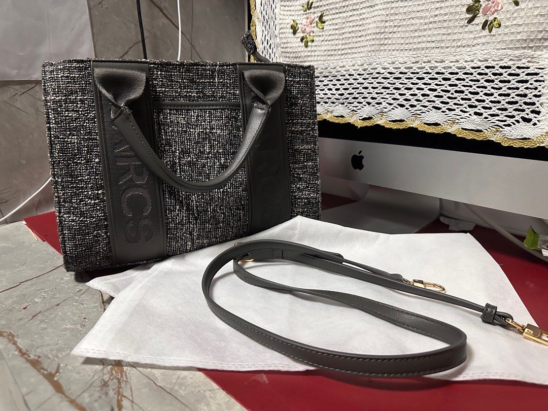 Marc Jacob Crossbody Bag Grey Vegan Leather Women s Fashion Bags Wallets Cross body Bags on Carousell