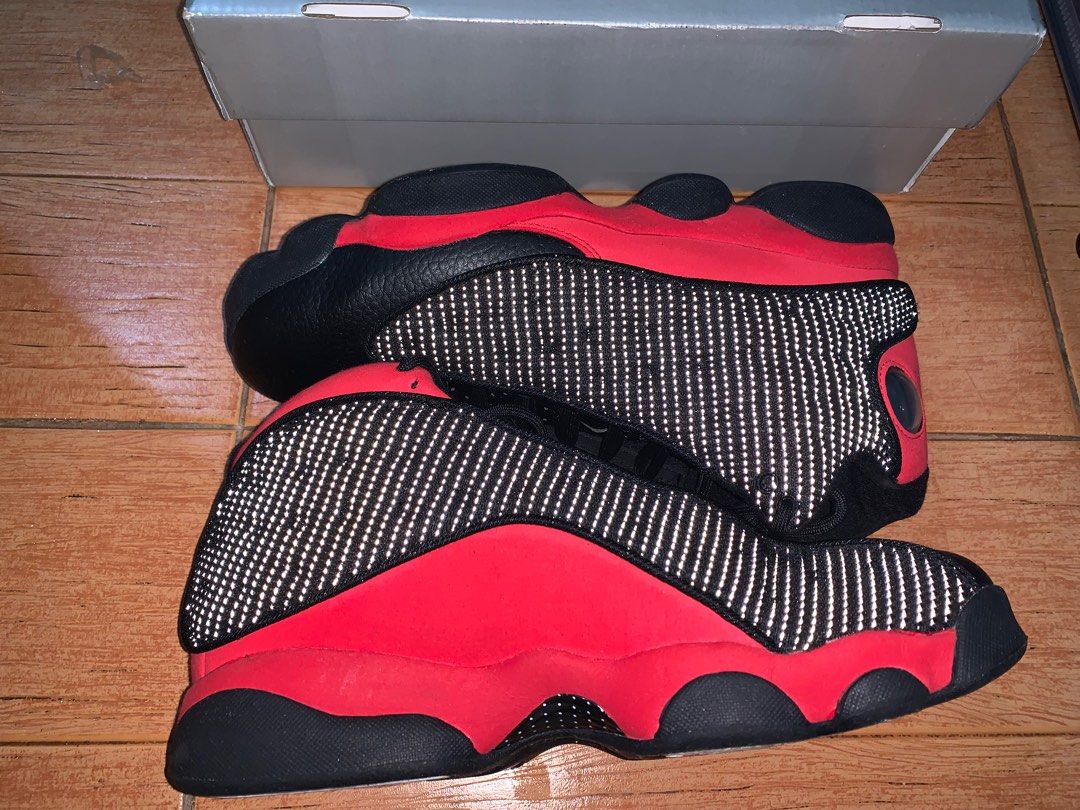 Nike Air Jordan 13 BlackRed (Category: Sneakers) located in Baguio. Submitted by okidoki_24 (Listing ID 1325053183, Image 3). Description: Nike Air Jordan 13 BRED, lightly used like new.