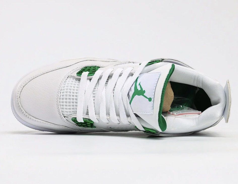 nike jordan 4 metallic green