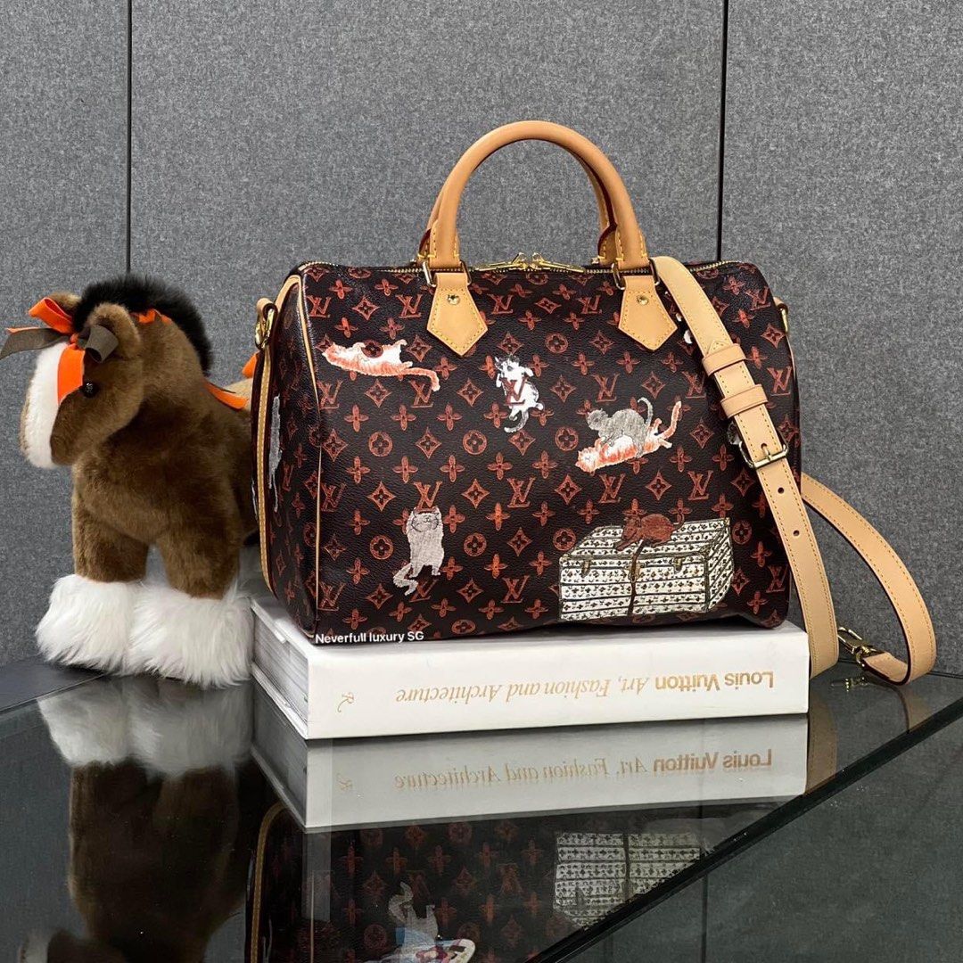 NO NEGO Louis Vuitton Limited Edition Speedy 30 Bandouliere Catogram Bag Luxury Bags Wallets on Carousell