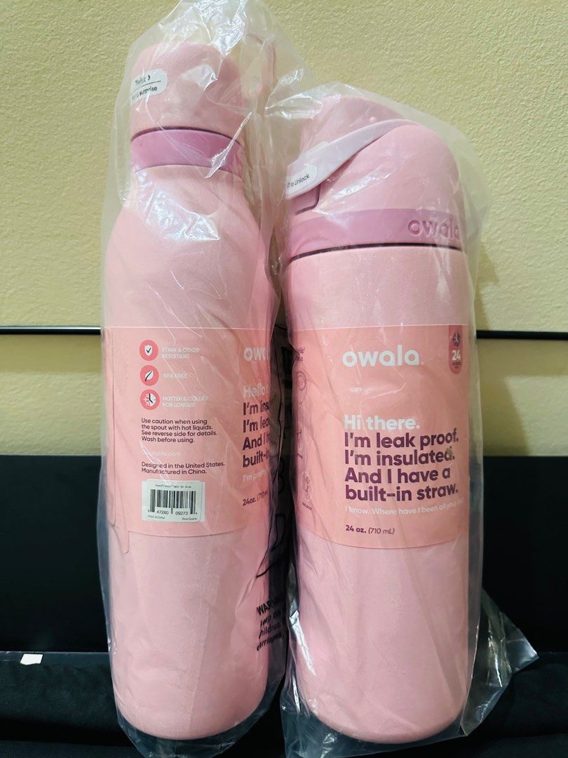 PER BOTTLE: OWALA 24oz ROSE QUARTZ (Category: Water Bottles & Tumblers) located in Quezon City. Submitted by cai_wong (Listing ID 1324974203, Image 1). Description: .
