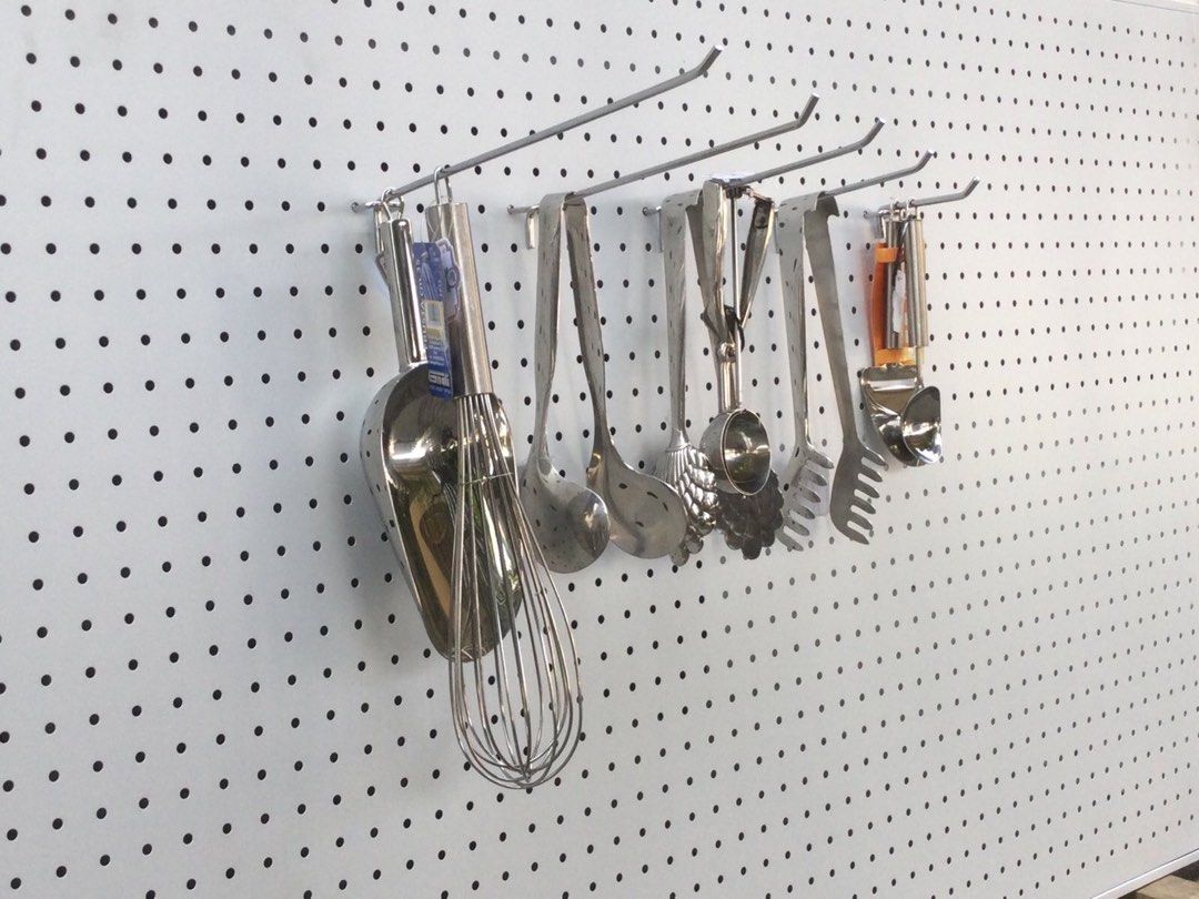 Perforated Board with frame for wallmounted ( Pegboard ) (Category: Wall Decor) located in Manila. Submitted by shelvesanddisplay (Listing ID 1324938954, Image 3). Description: Size: 83cm x 150cm 83cm x 170cm 83cm x 190cm Thick: 1mm Color : white powdercoated Material: metal powdercoated Shelves and display 1449 pres. Quirino ave. Paco Manila beside A Taste of italy Celphone no. : 09177269749 and 09177268814 Telephone No. : 7215-6272 and 85625004