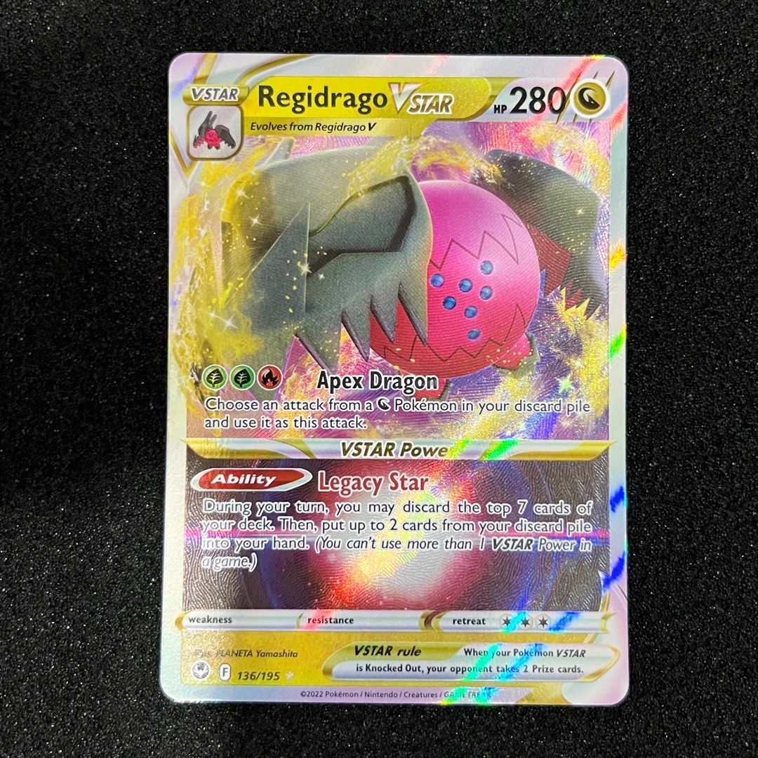 Regidrago VStar Silver Tempest English Pokemon Card, Hobbies & Toys, Toys &  Games on Carousell