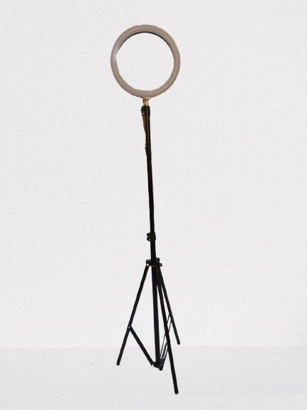 Ring light with phone holder (Category: Tripods & Monopods) located in Quezon City. Submitted by jaianaapura (Listing ID 1324946228, Image 2). Description: Brandnew high quality. Stand can be extended .