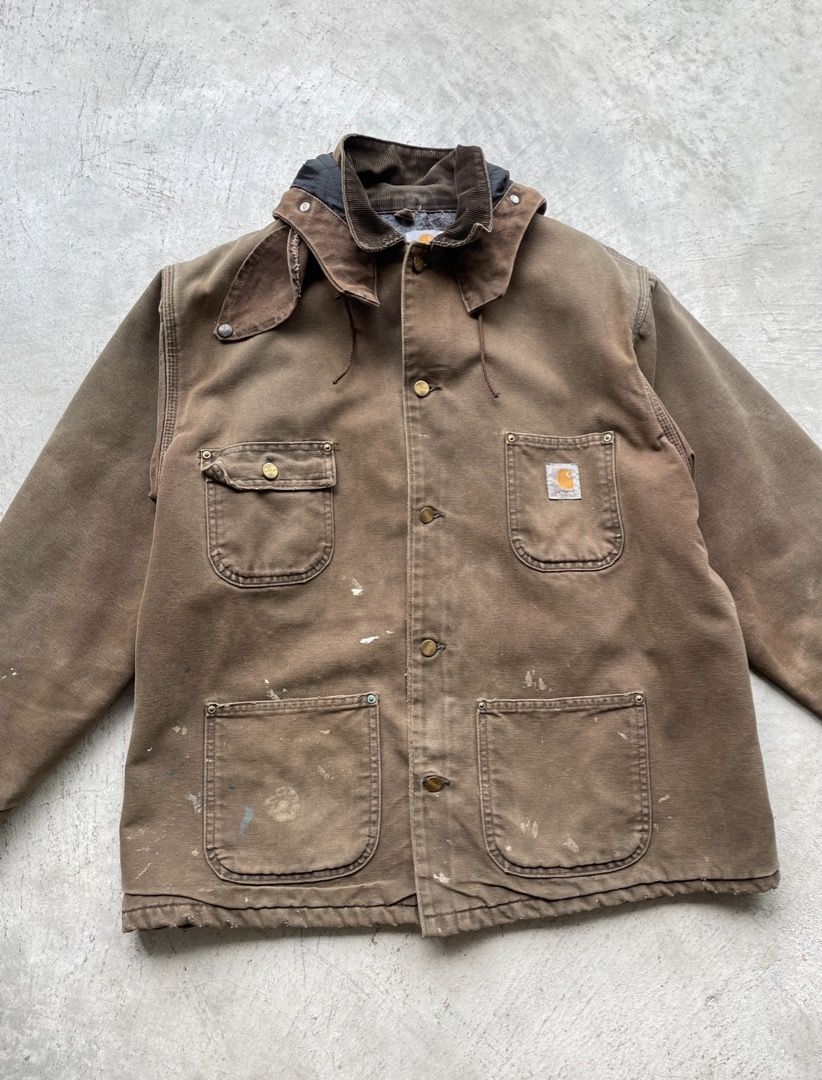 Vintage Carhartt Chore Jacket with Hood