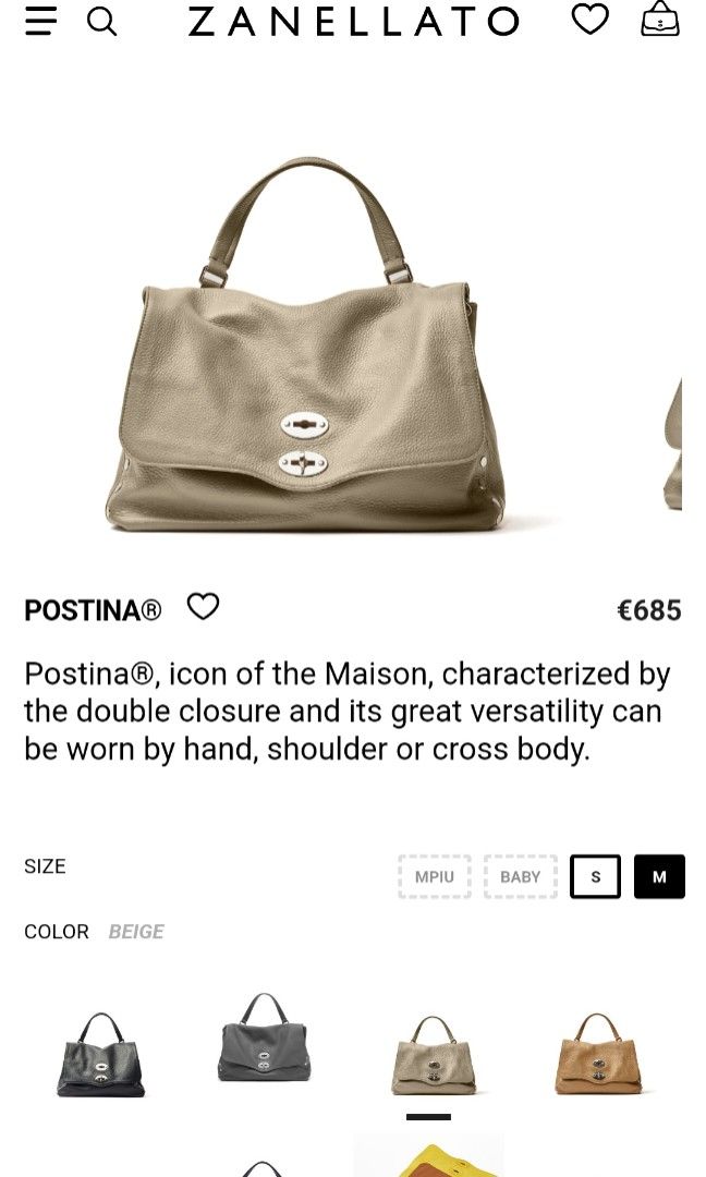 Zanellato Postina (Category: Luxury Bags & Wallets) located in Mabalacat. Submitted by fangal_finds (Listing ID 1324934776, Image 2). Description: Zanellato Postina Almost new Rare item Hard to let go 😅.