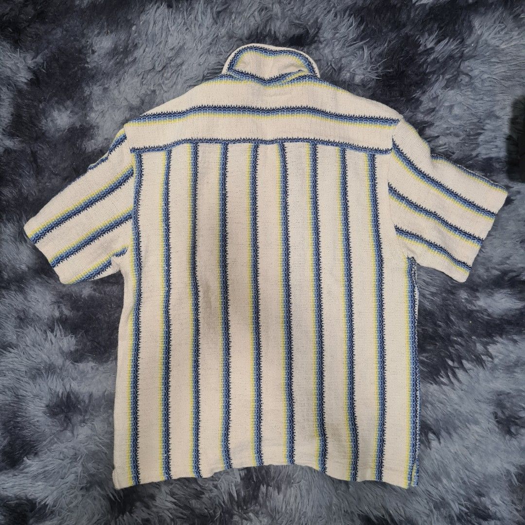 Zara Striped Crochet Top (Category: Tshirts & Polo Shirts ) located in Quezon City. Submitted by Strawhat10 (Listing ID 1324960895, Image 2). Description: used only once bought at Zara Trinoma Sleeve length: 9.5 inches Pit to pit: 20 inches Length from shoulder: 25.5 inches.
