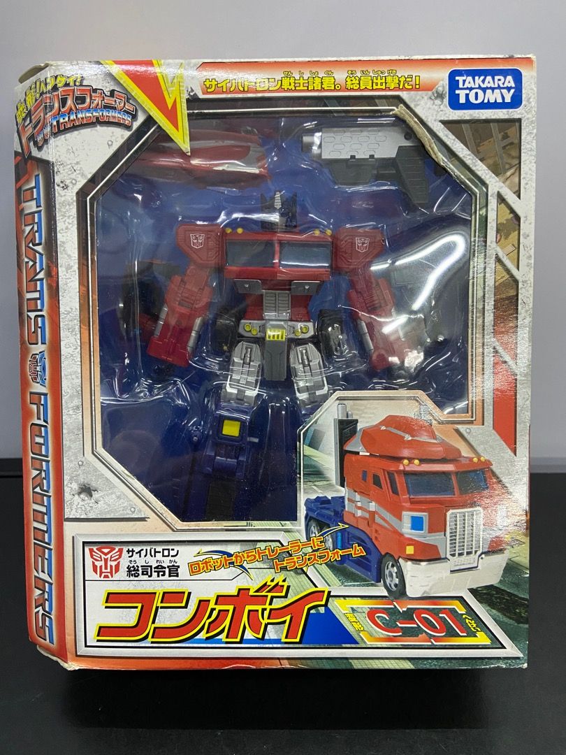 絕版 日版 TRANSFORMERS 變形金剛 HENKEI 系列 C-01 Optima Prima 柯柏文 可變 貨櫃車 車頭 ...