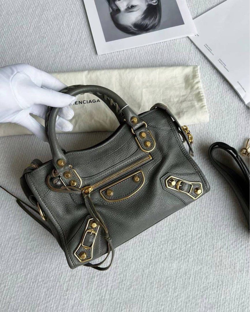 Balenciaga mini city metallic edge clearance