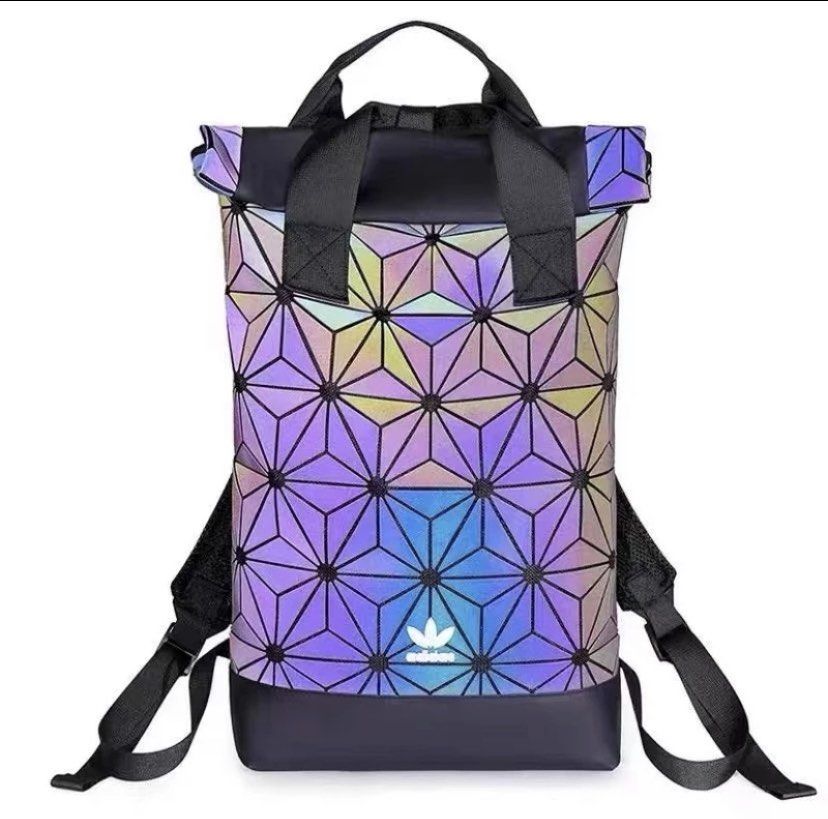 Adidas Issey Miyake backpack leisure bag Multicolor bag double roll backpack bag Men s Fashion Bags Backpacks on Carousell