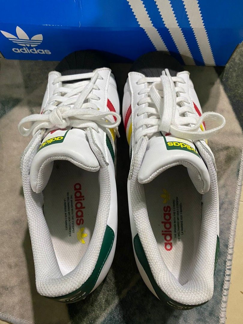 Adidas superstar colourway rasta, Men's Fashion, Footwear, Casual shoes ...