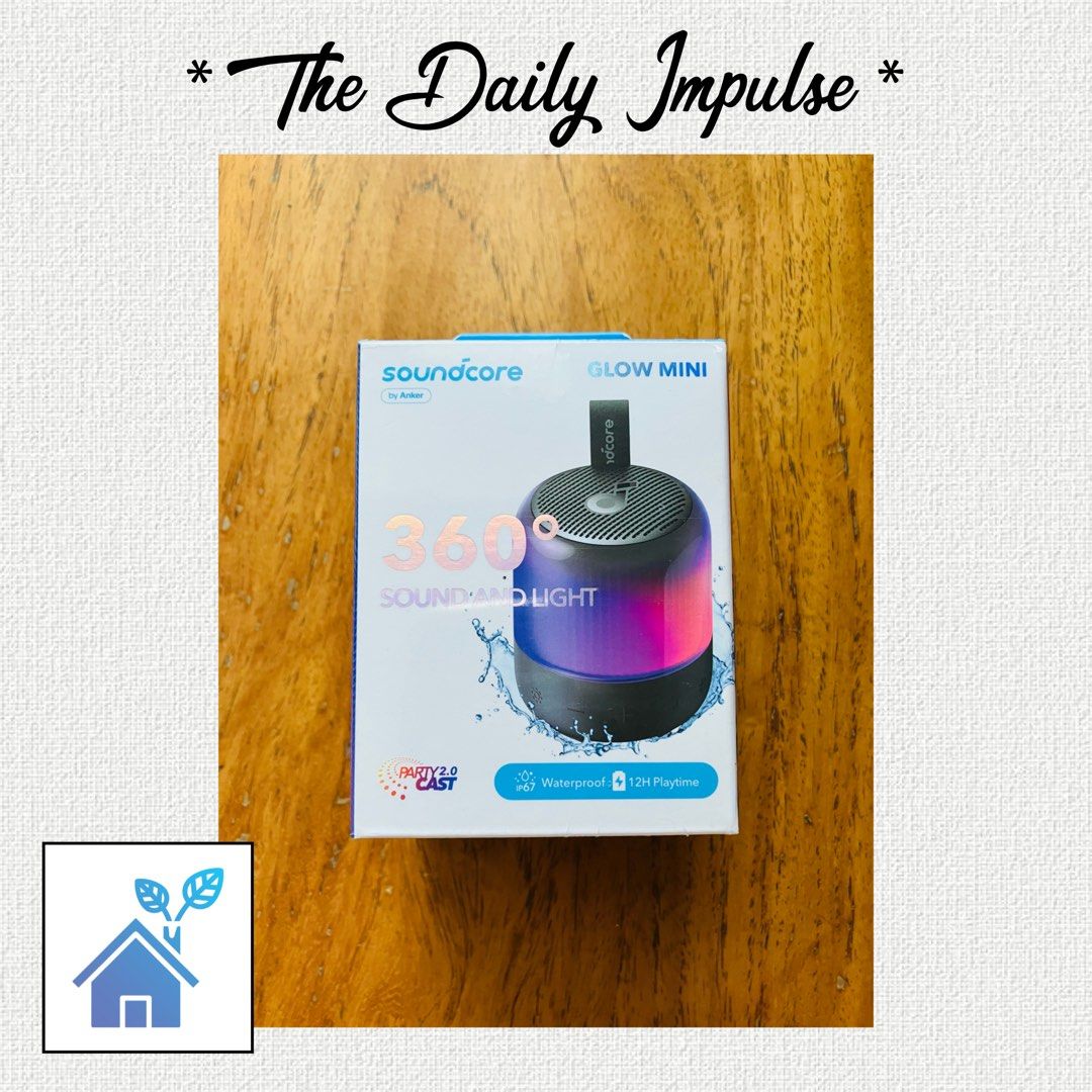 Anker Sound Core Glow Mini Bluetooth Speaker (Category: Soundbars, Speakers & Amplifiers) located in Makati City. Submitted by the_daily_impulse (Listing ID 1325143629, Image 1). Description: ▪️On hand and ready for ship out 🚚 ▪️Brand new; Never been used 🆕 ▪️Waterproof ▪️12 hour playtime ▪️360 degrees sound and light ❌ NO RETURN / REFUND ❌.