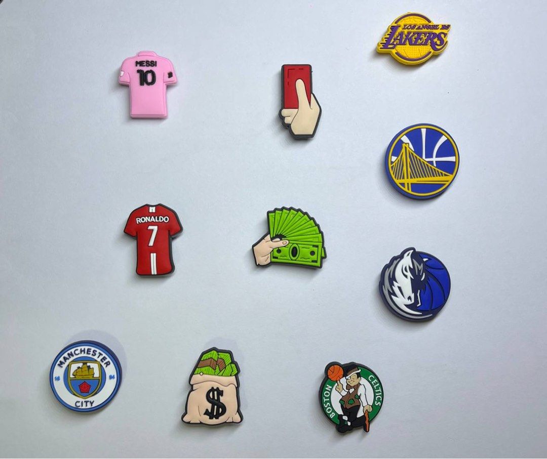 basketball football crocs jibbitz, Men's Fashion, Footwear, Shoe