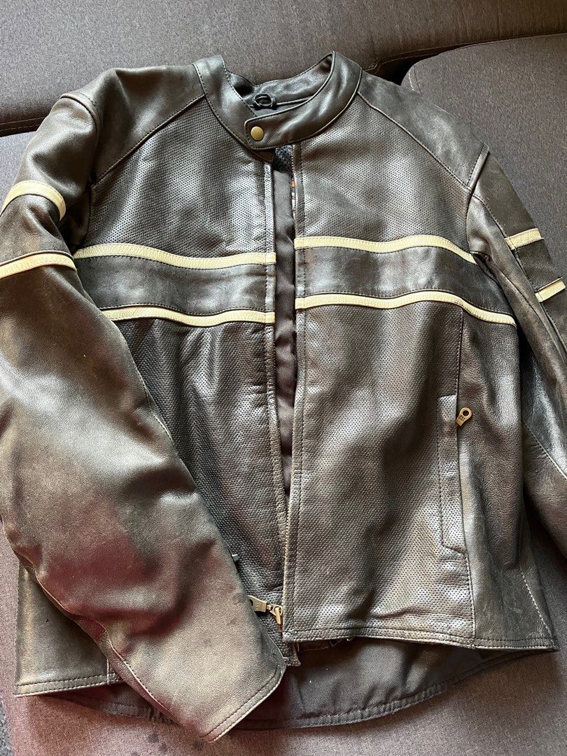 Custom BILT Motorcycle Leather Jacket Men s Fashion Coats Jackets and Outerwear on Carousell