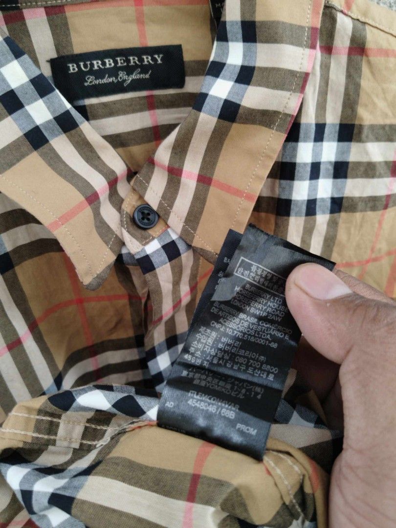 Blueberry burberry button up shop