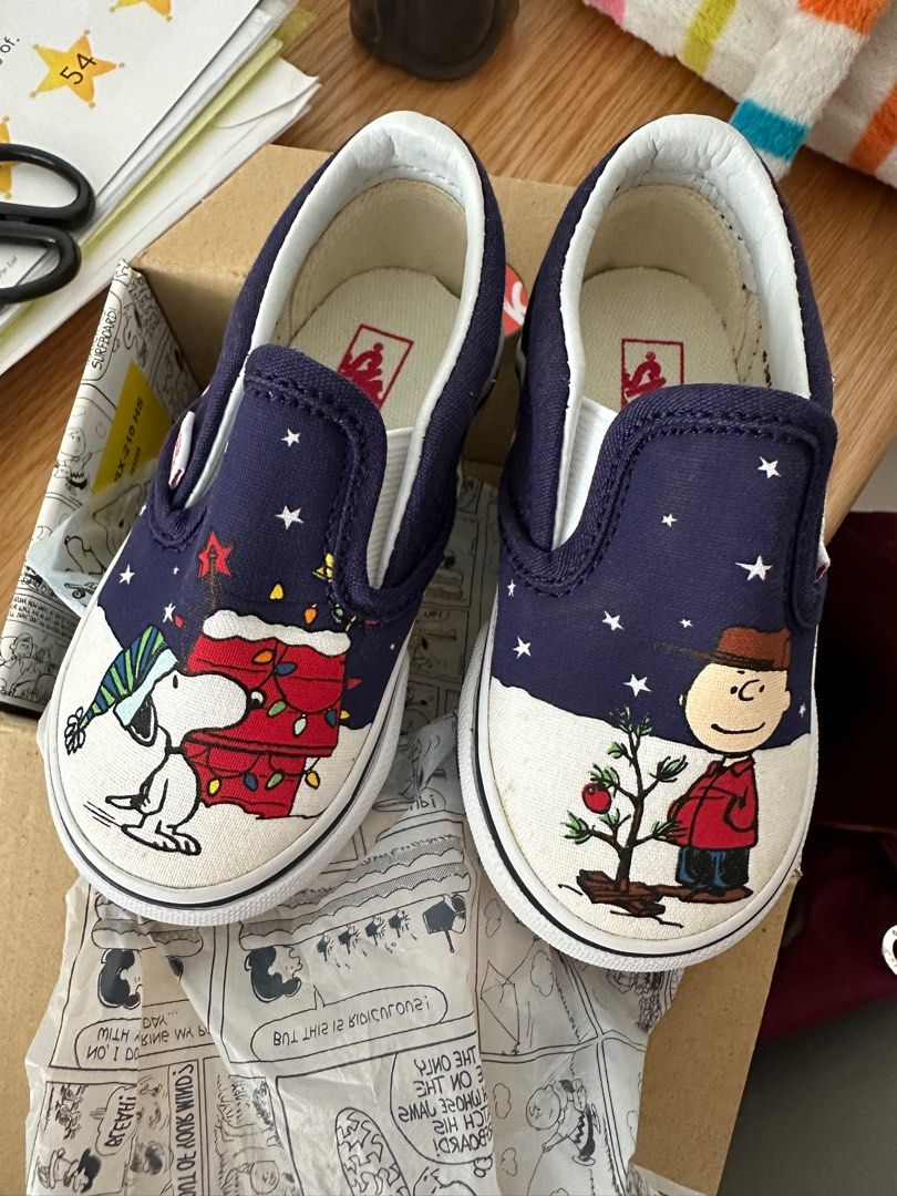 Snoopy kids vans hot sale
