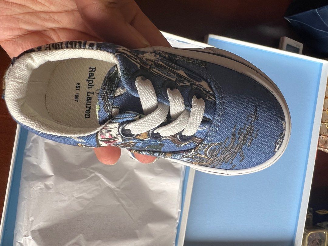 Brand new Ralph Lauren baby sneakers denim limited edition