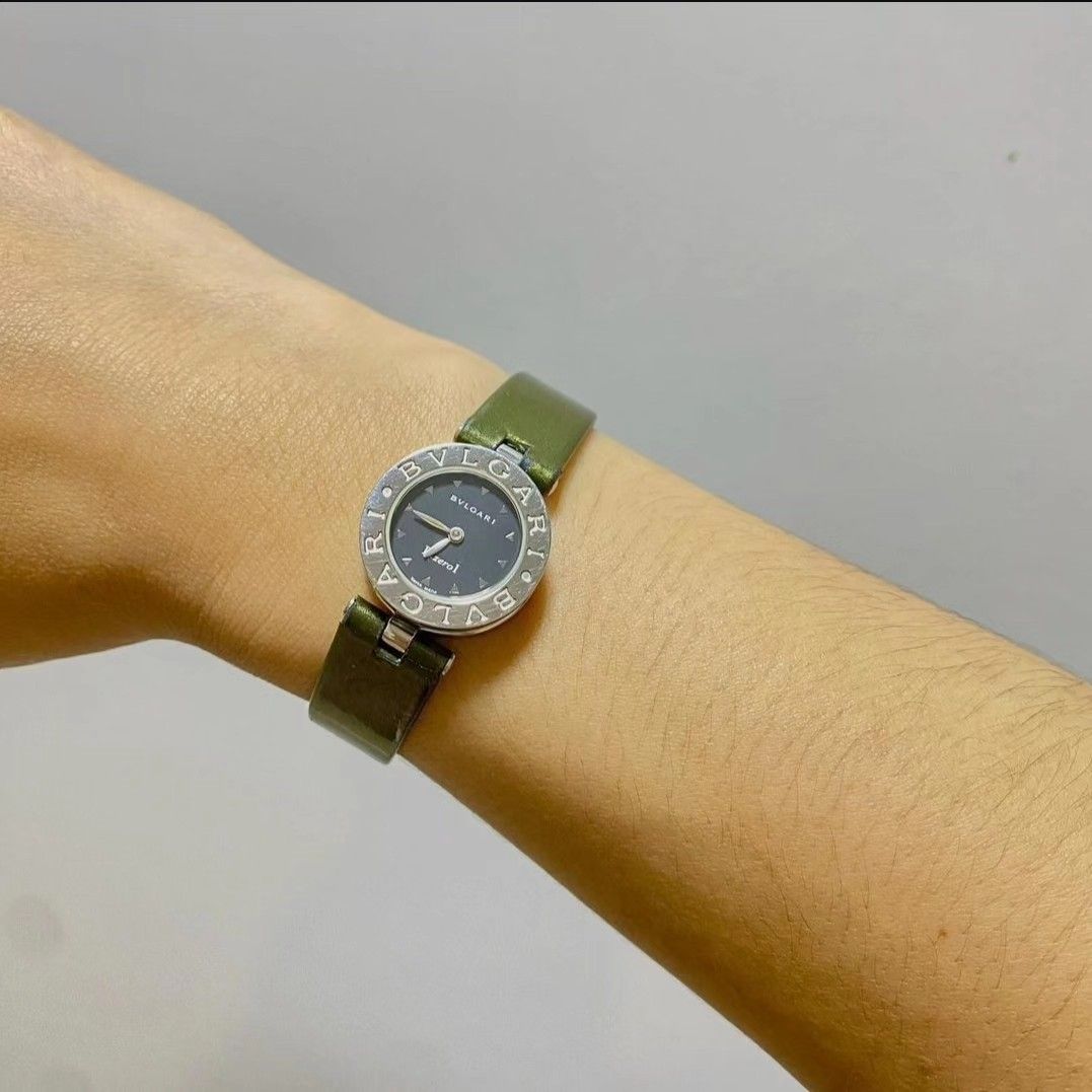 BVLGARI Watch B Zero One 22mm (Category: Luxury Watches) located in Quezon City. Submitted by rmseller.2017 (Listing ID 1325106162, Image 3). Description: BVLGARI Watch B Zero One 22mm | original olive green calfskin patent leather | comes with provided box |very good condition | P28,500 only (open for installment).