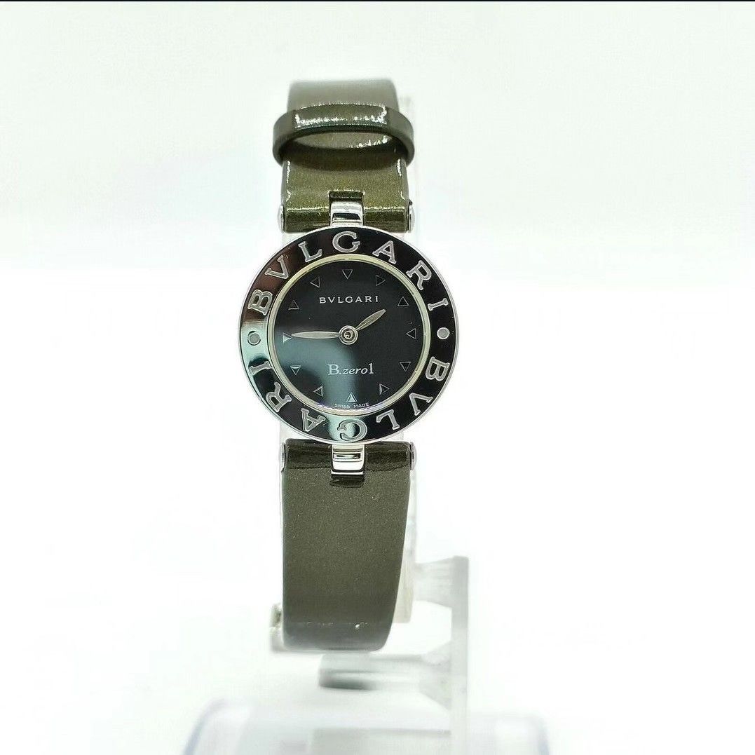 BVLGARI Watch B Zero One 22mm (Category: Luxury Watches) located in Quezon City. Submitted by rmseller.2017 (Listing ID 1325106162, Image 2). Description: BVLGARI Watch B Zero One 22mm | original olive green calfskin patent leather | comes with provided box |very good condition | P28,500 only (open for installment).