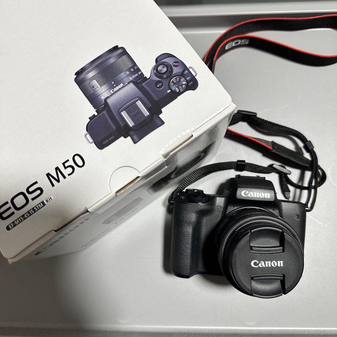 Canon EOS M50 with EFM 15-45mm Kit Lens, Photography, Cameras on