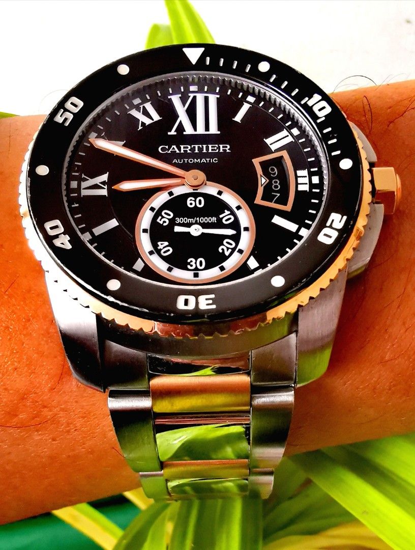 Cartier calibre two tone online
