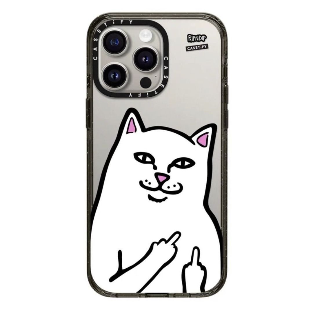 casetify iPhone 15/14/13/12/Pro/Max casetify Finger cat RIPNDIP Phone Case