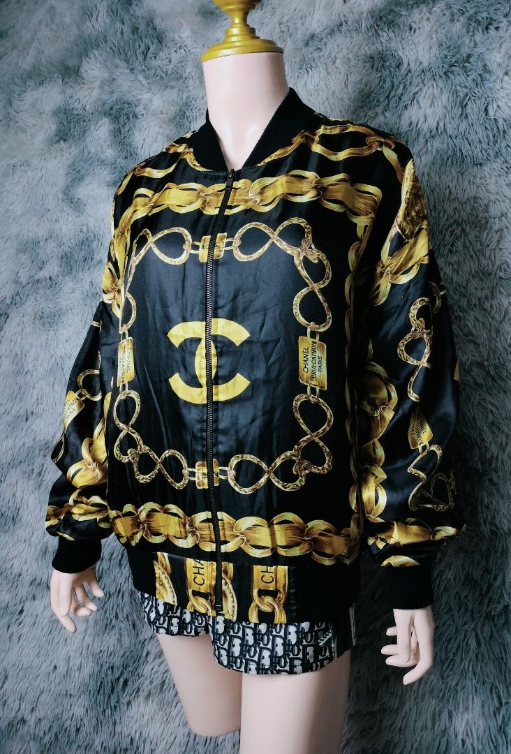 Vintage chanel bomber jacket price on sale