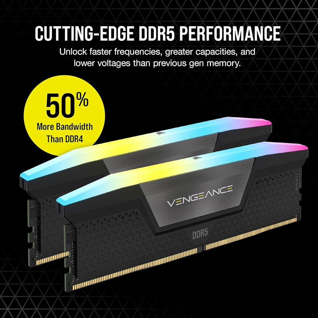 Corsair Vengeance RGB DDR5 RAM 32GB 6400MHz, Computers & Tech