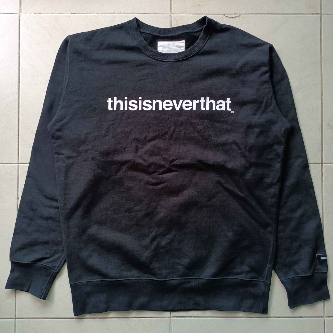 Crewneck Thisisneverthat Black XL Second Original